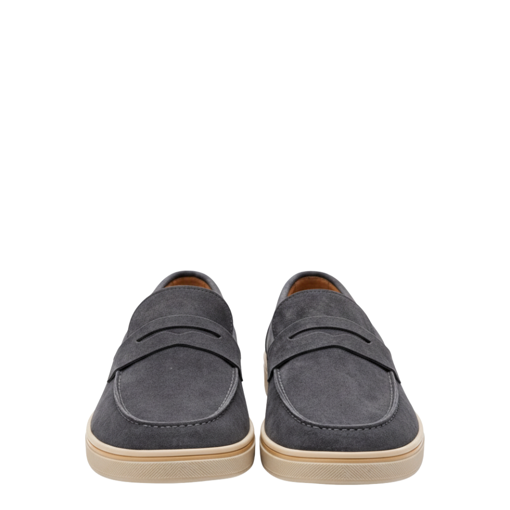 Classic Suede Italian Loafer with Modern Sole