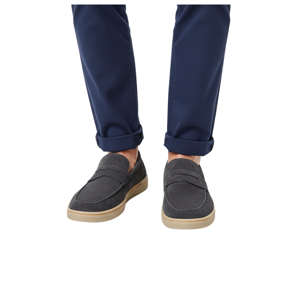 Classic Suede Italian Loafer with Modern Sole
