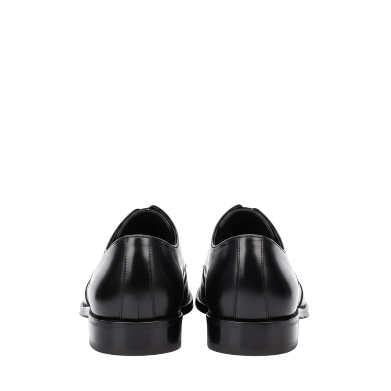 Classic Two Tone Brogue Oxfords With Geometry Elegance