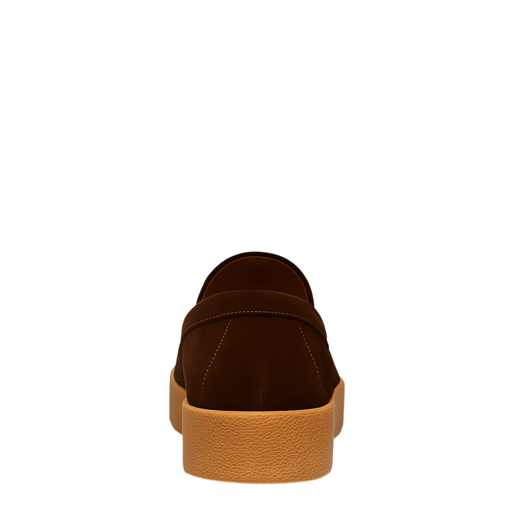 Men Suede Round Toe Loafer