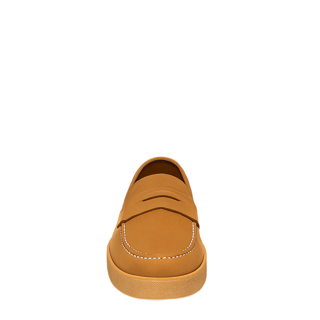 Men Suede Round Toe Loafer
