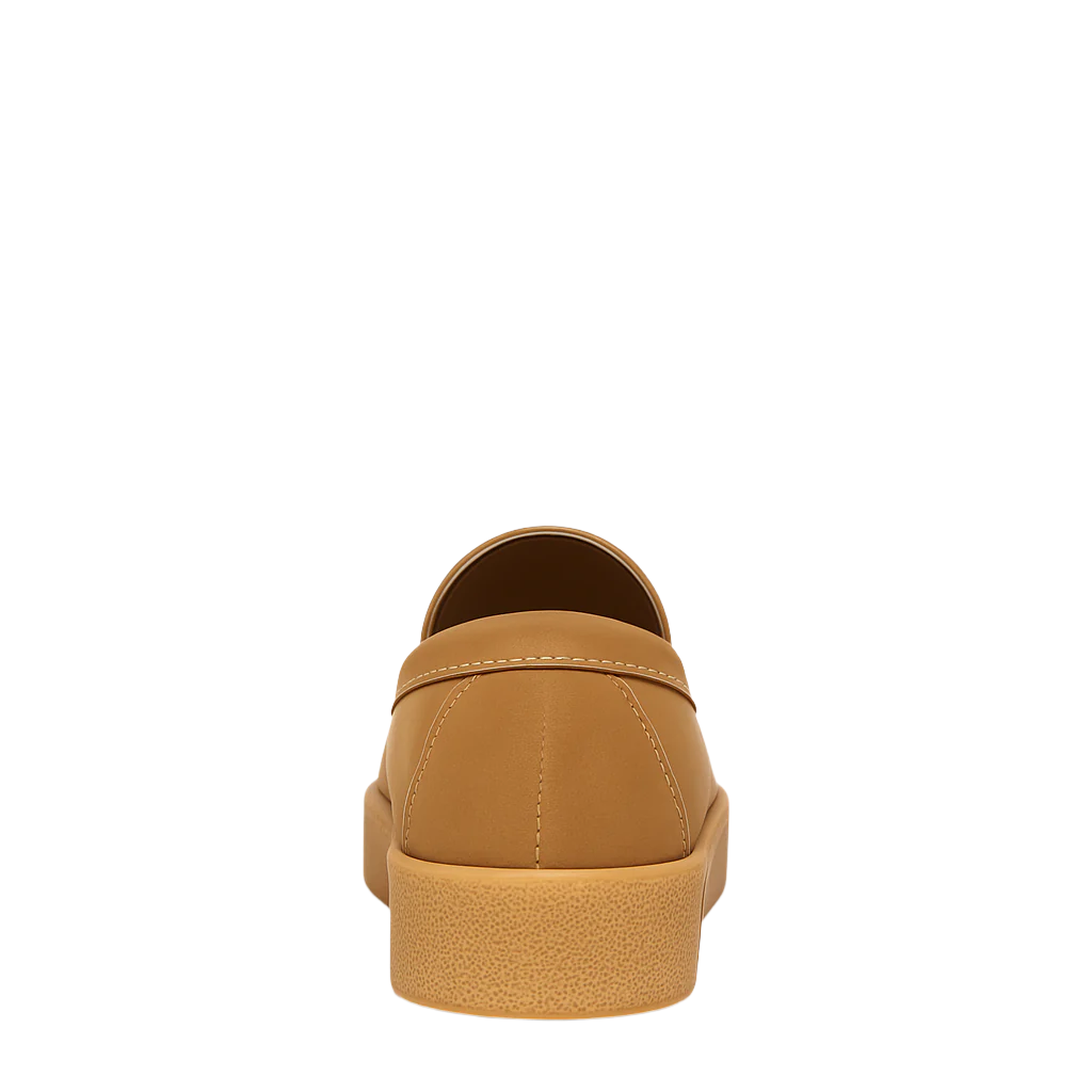 Men Suede Round Toe Loafer Olive