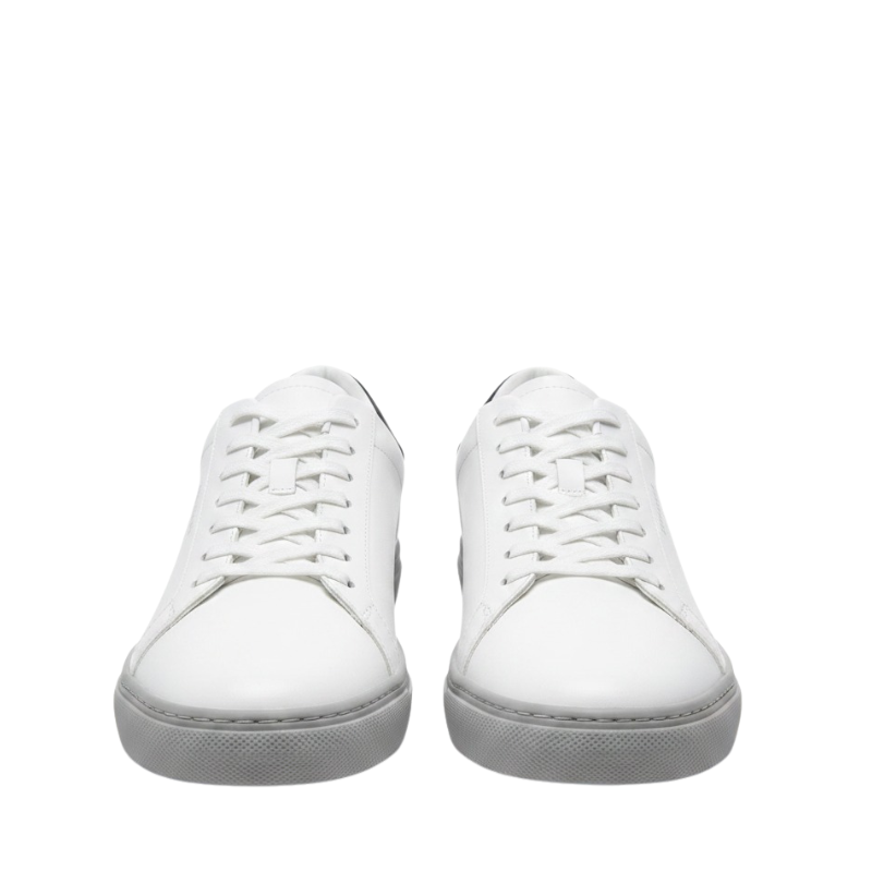 Crisp Luxe Sneaker With Elegant Contrast