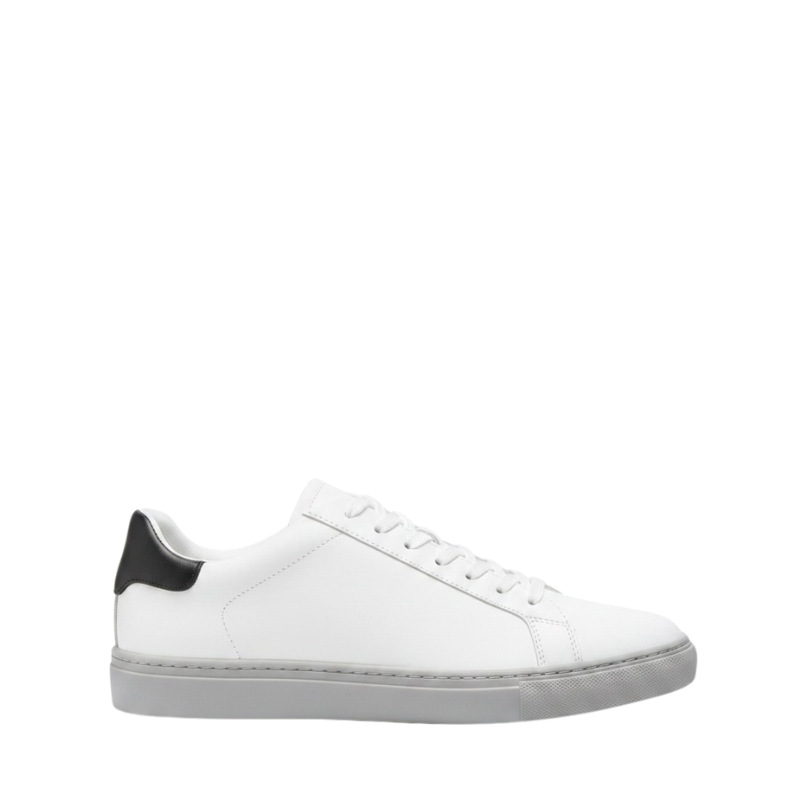 Crisp Luxe Sneaker With Elegant Contrast