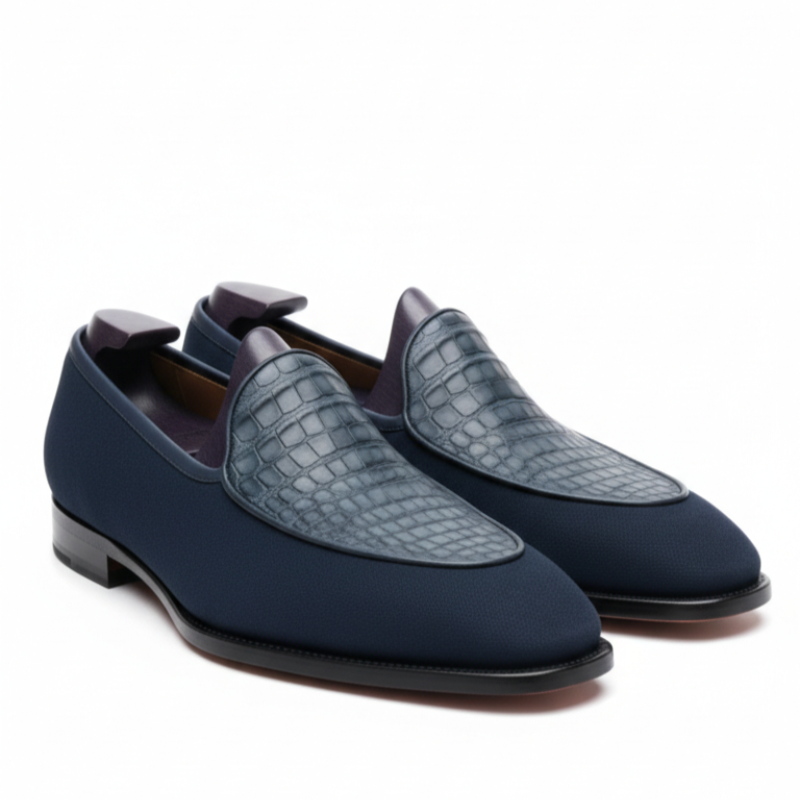 Croc Elegance Slip On Italian Loafers