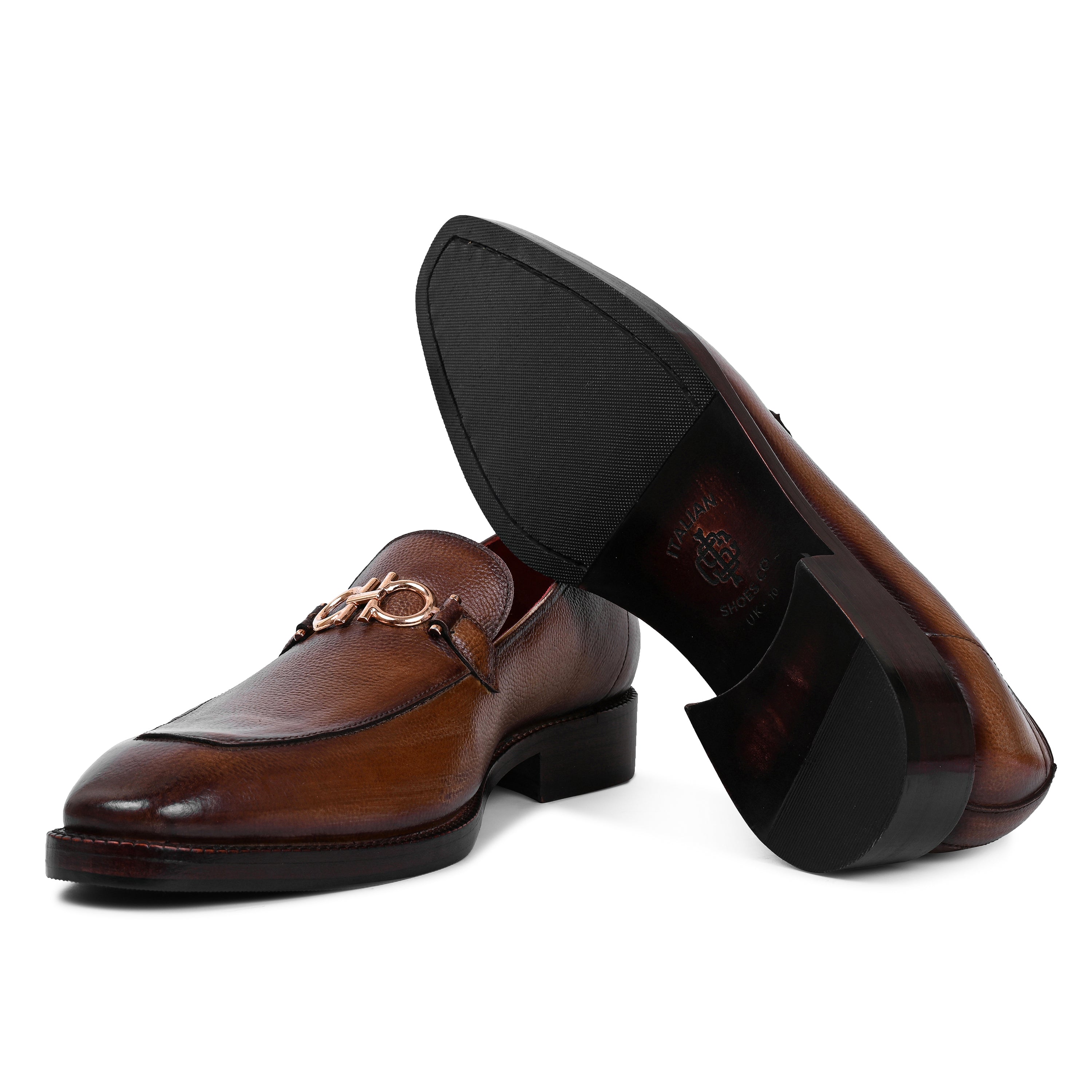 Aadi Synthetic Leather Slip On Loafers For Men