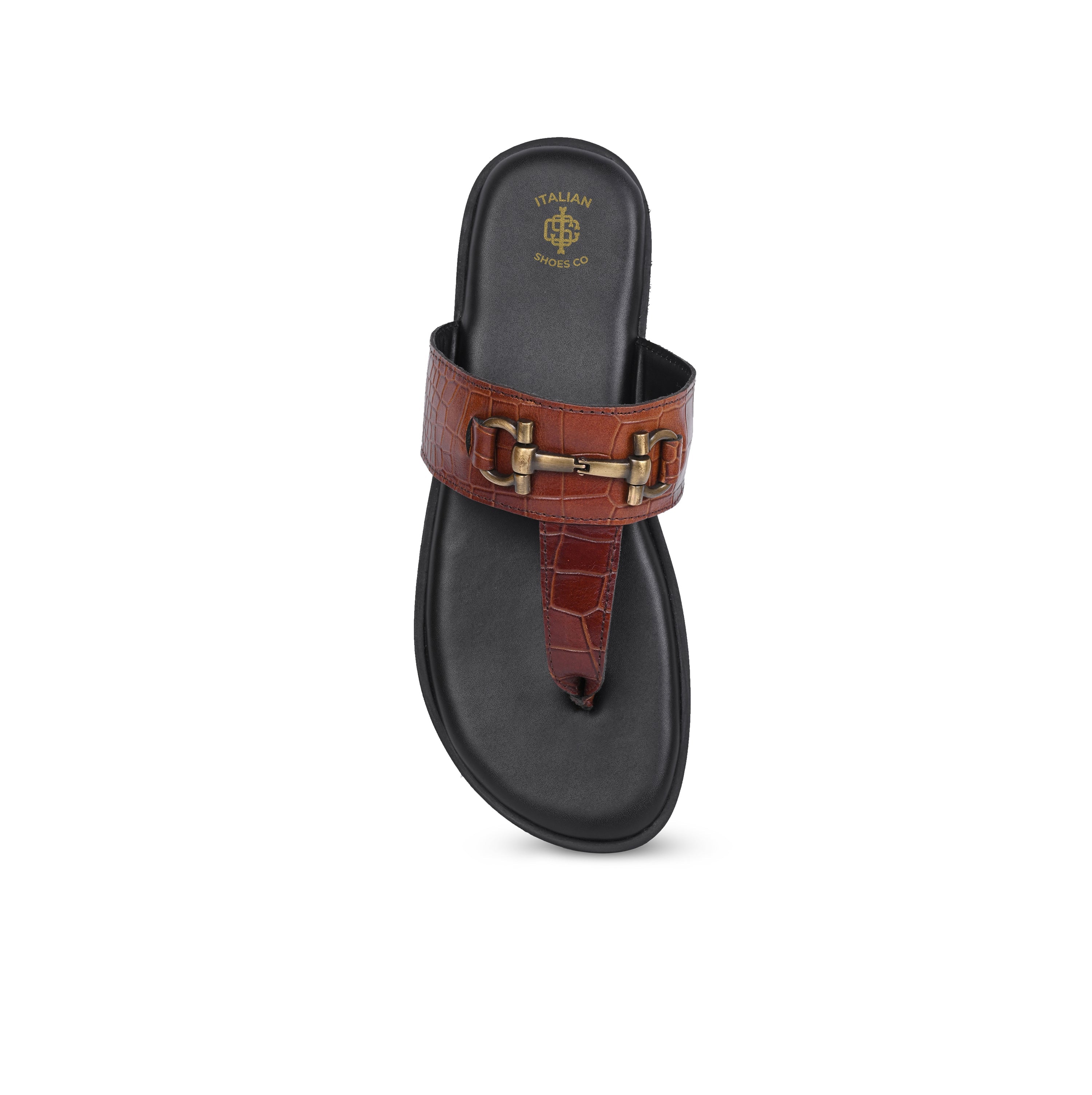 Croco Leather Slip on