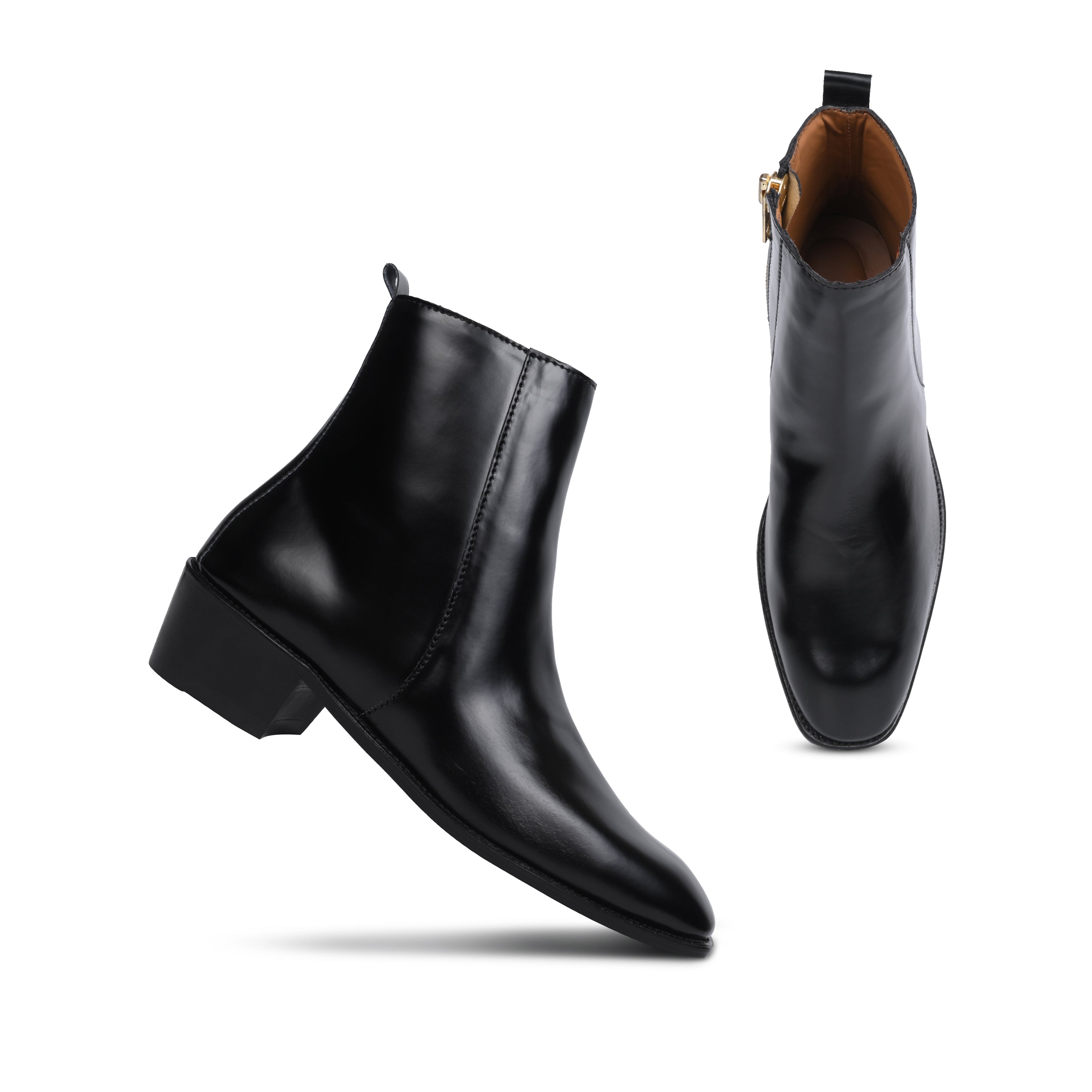 Soft Leather Cuban Boots
