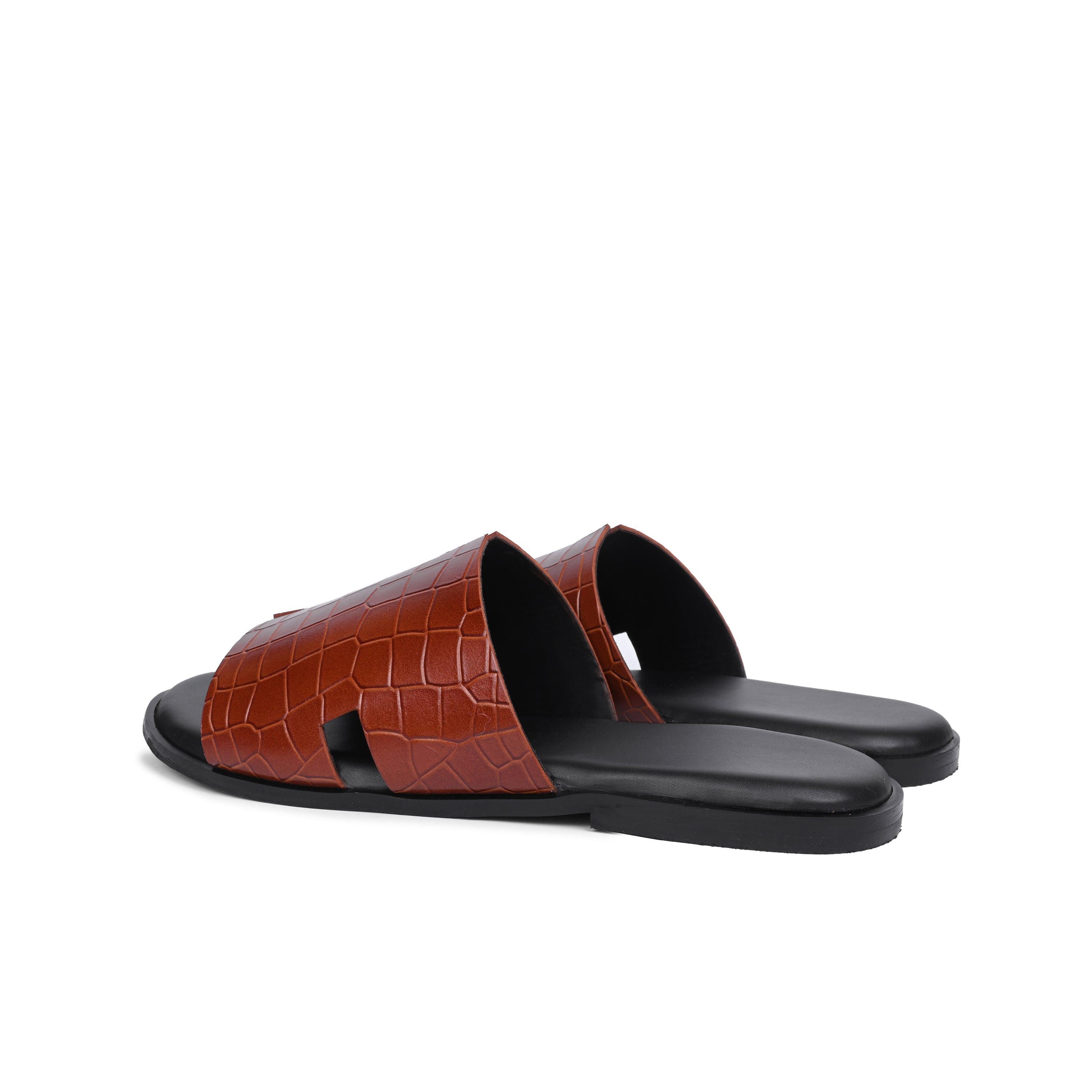 Croco Leather Slip on