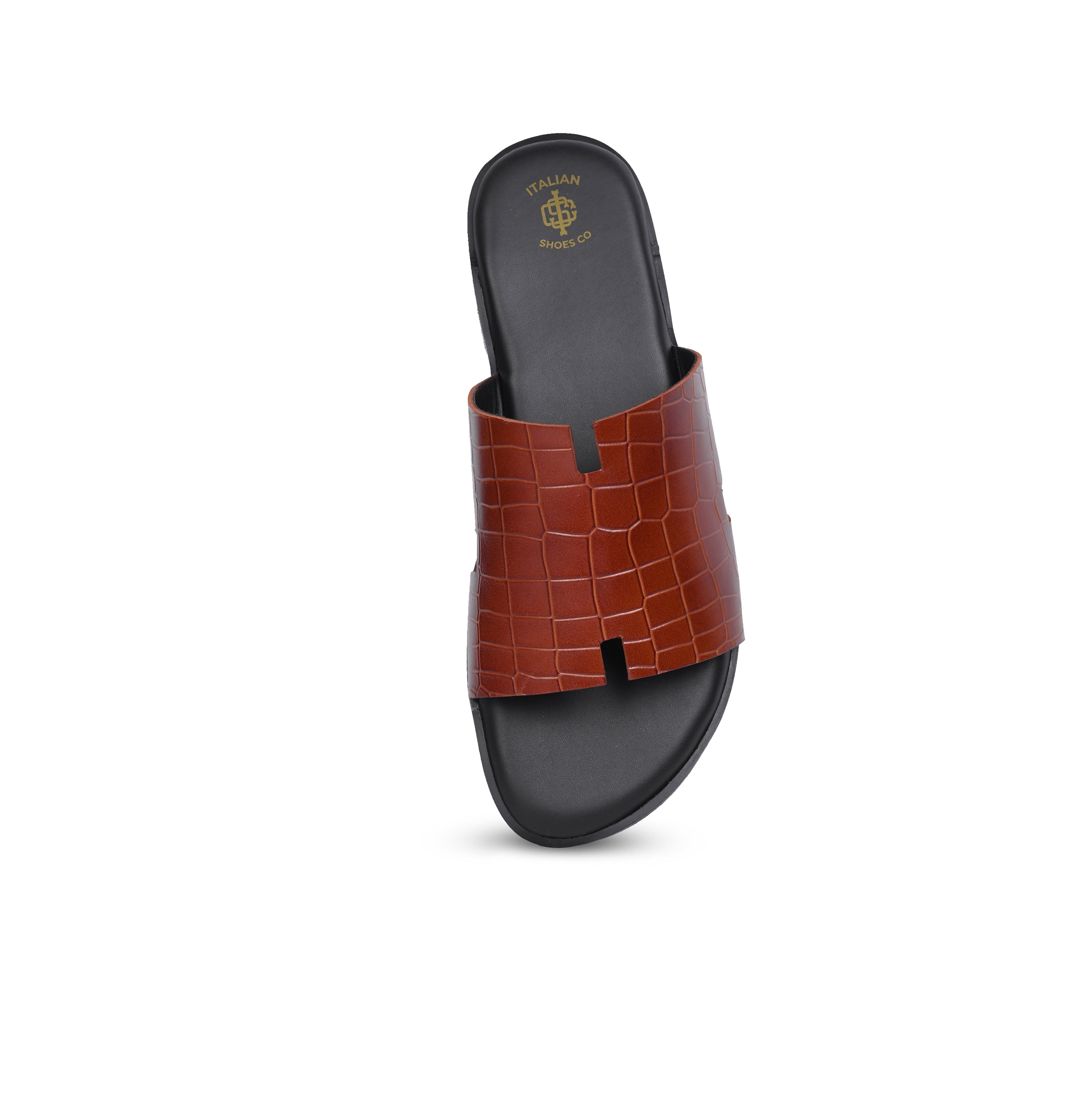 Croco Leather Slip on