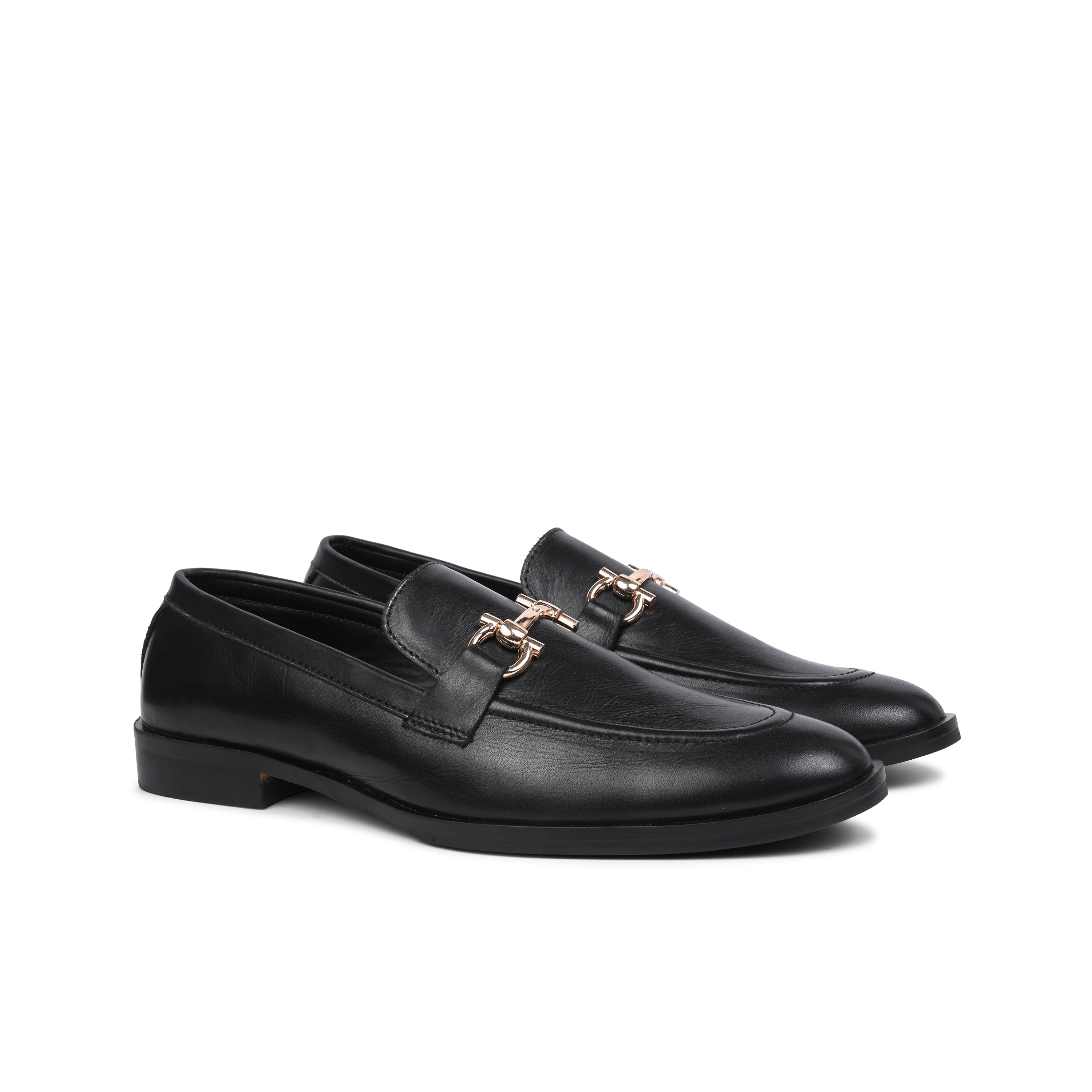 Leather Buckle Loafer