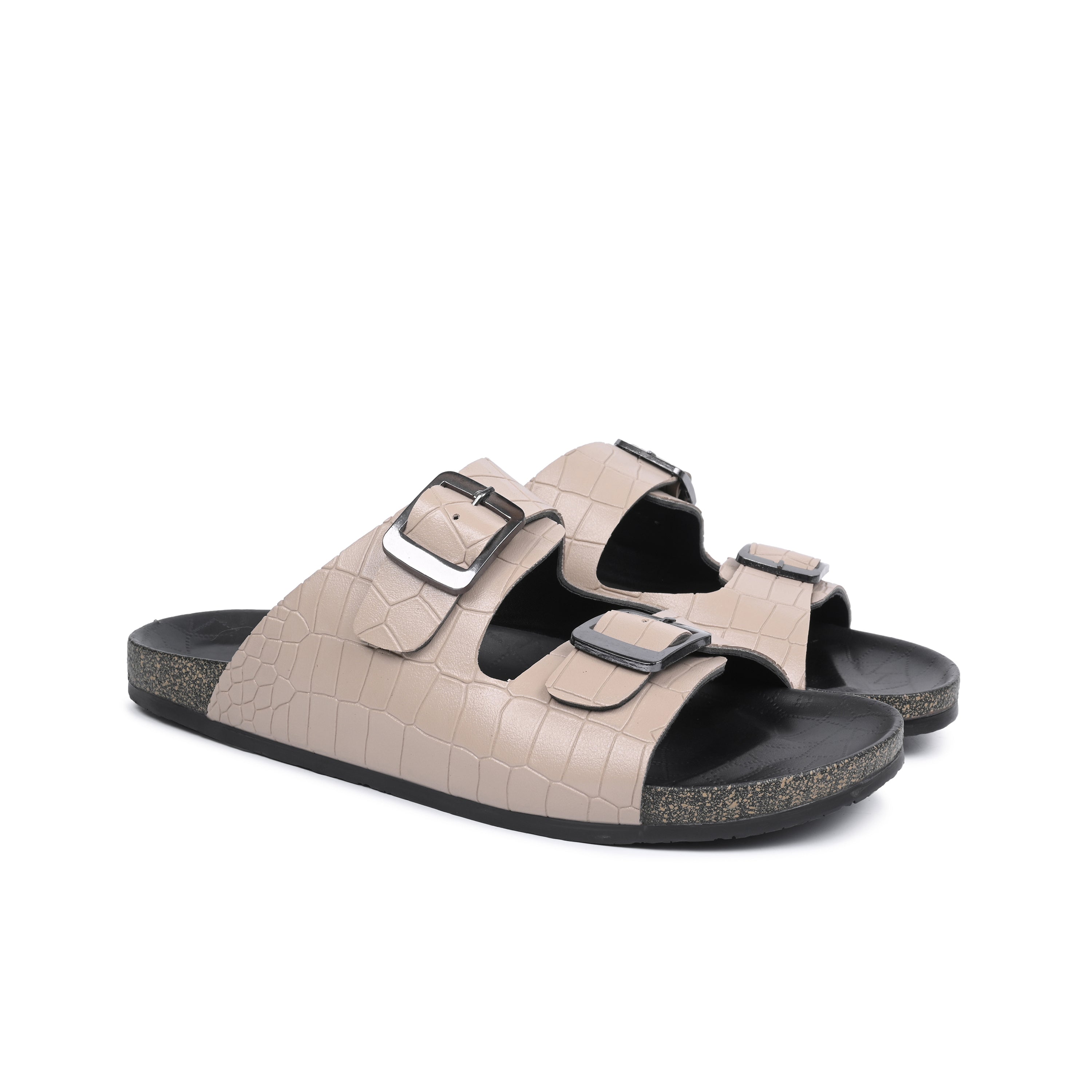 Croco Texture Mules