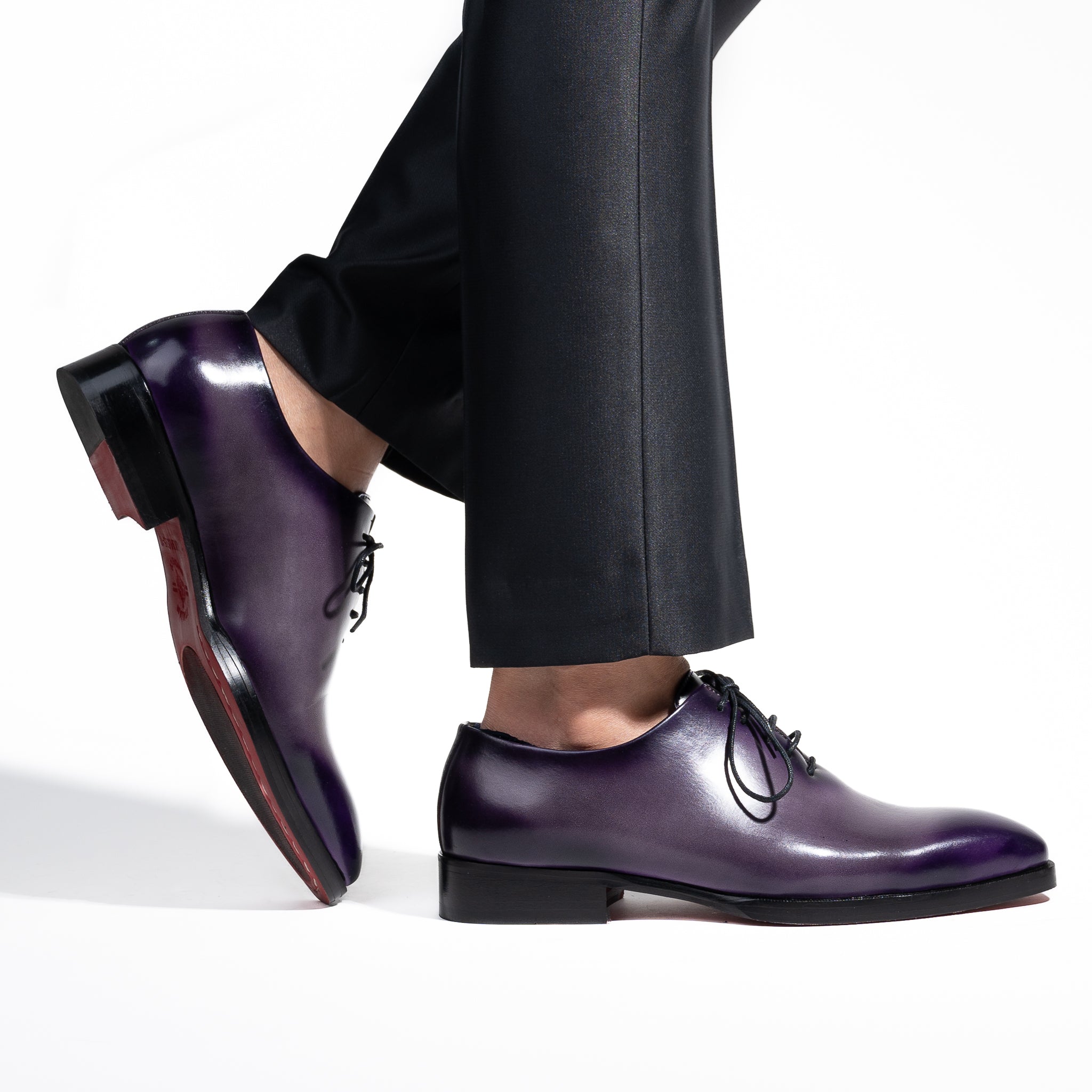 Caradonna Salvia Whole Cut Oxford Shoes