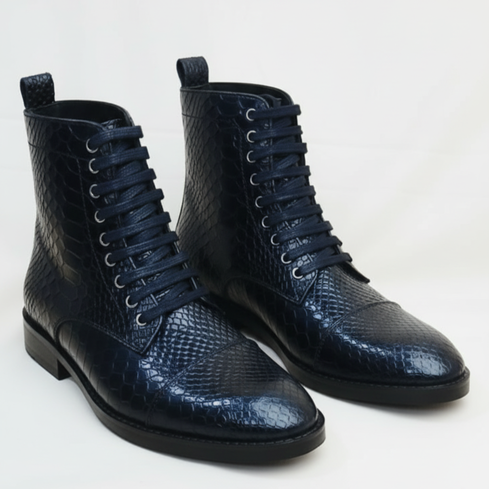 Darken Serpente Luxe Lace-Up Boots