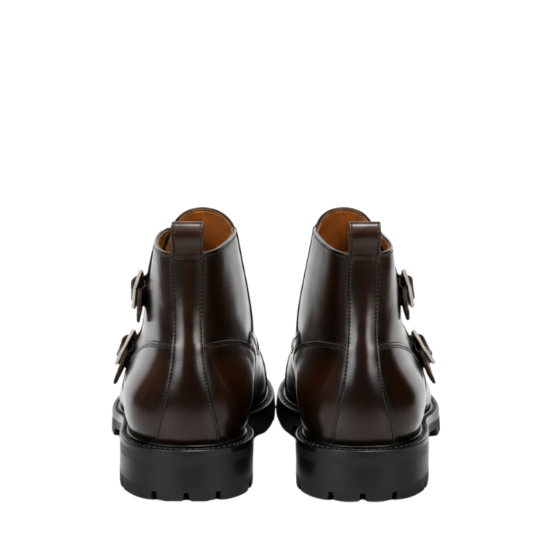 Dual Buckle Classic Monk Boots