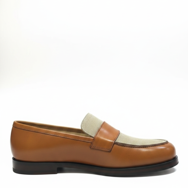 Ebon Dual Tone Italian Loafers