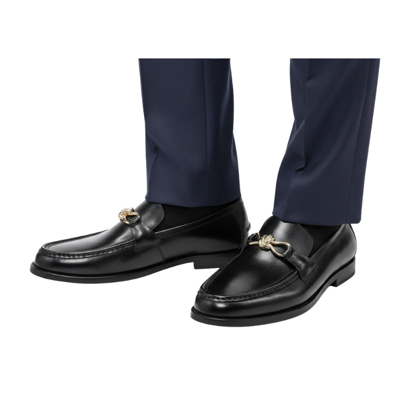 Elegant Knot Loafers with Artisan Craft