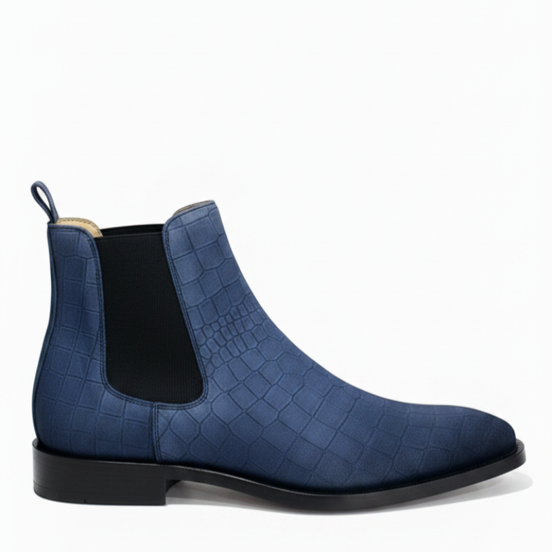 Elite Aura Italian Crocodile Chelsea Boots