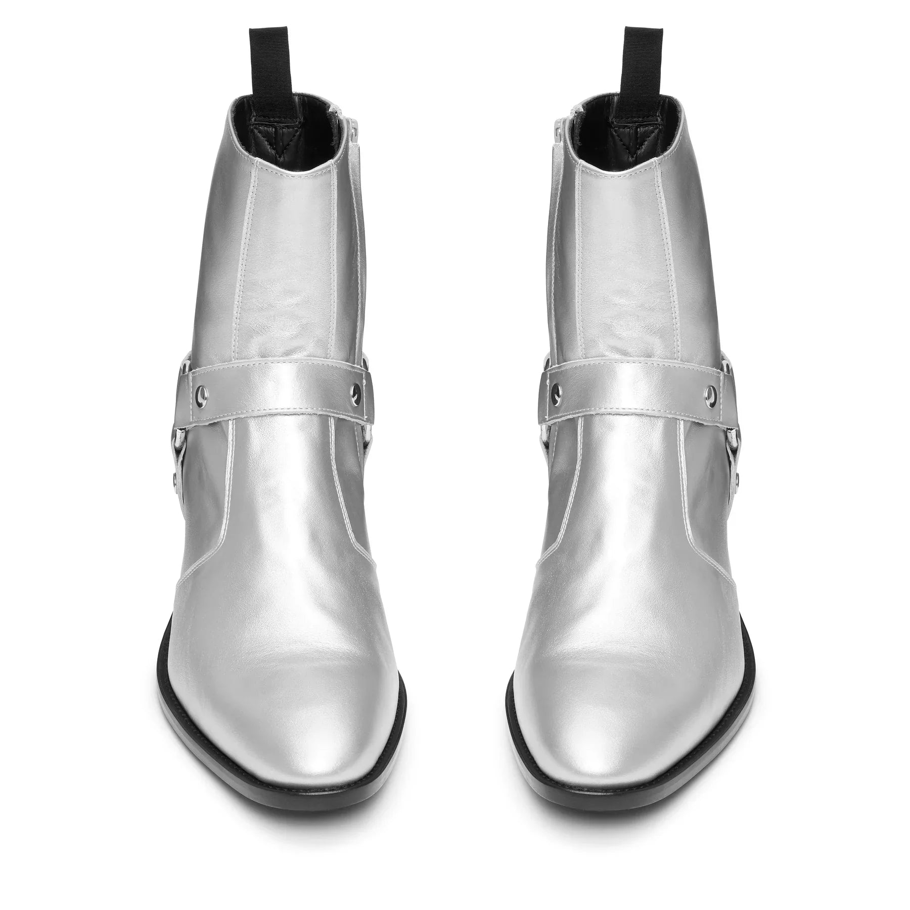 Harness Zip Boot - Black Leather
