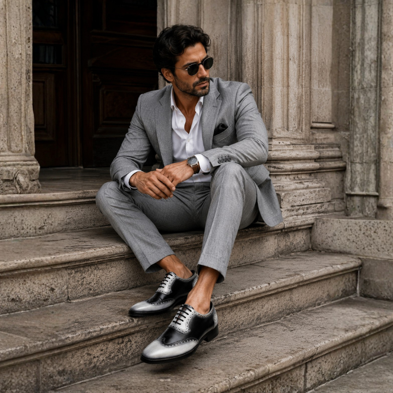 Eternal Contrast Wingtip Brogue Oxford