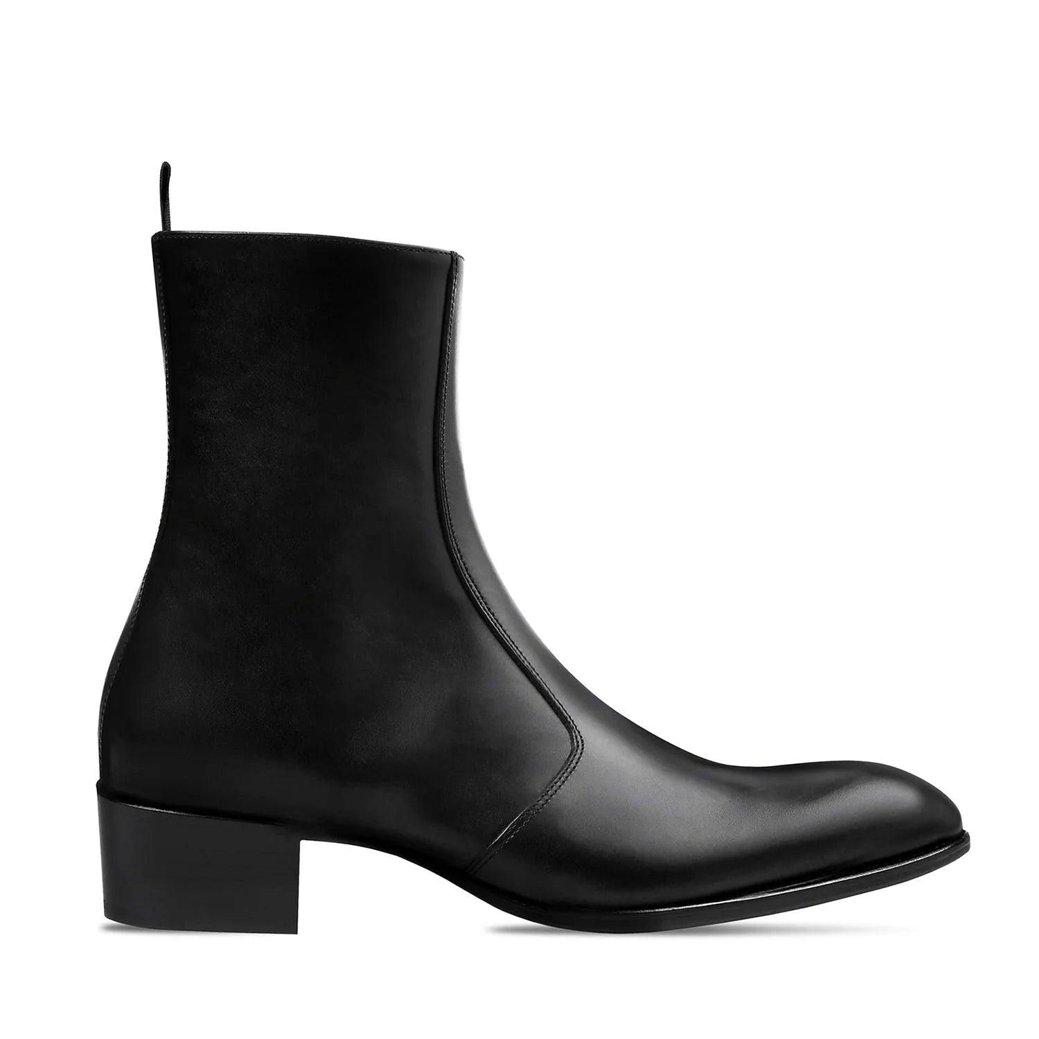 Side Zip Boot - Natural Leather
