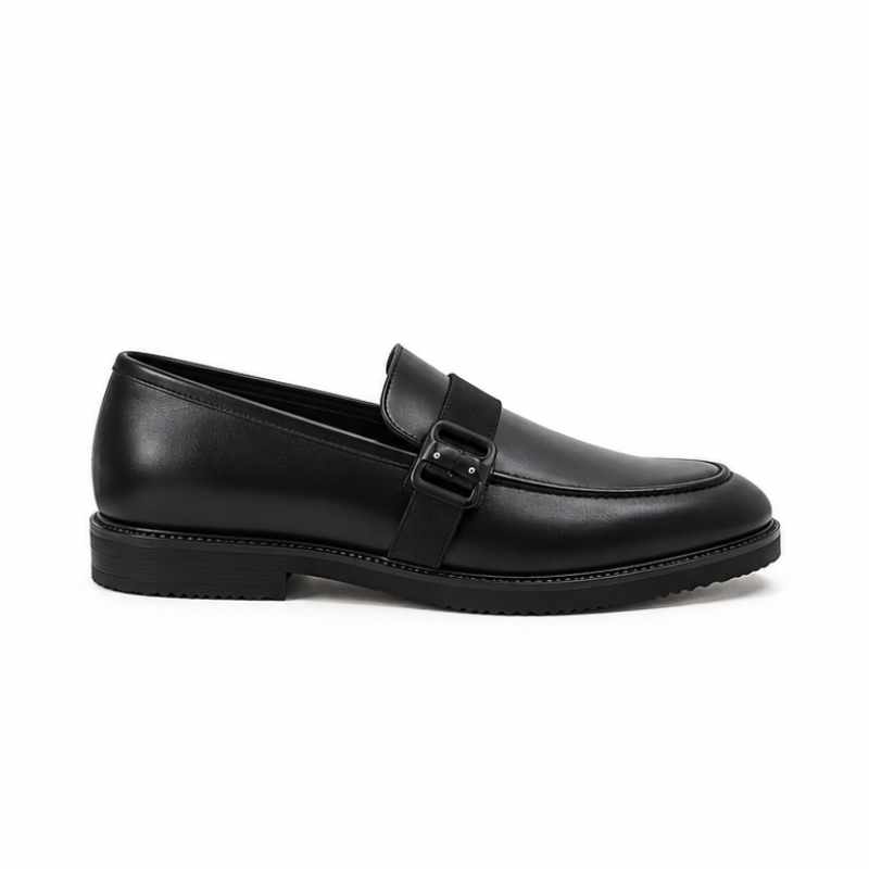 Ferrano Eclipse Leather Buckle Loafers