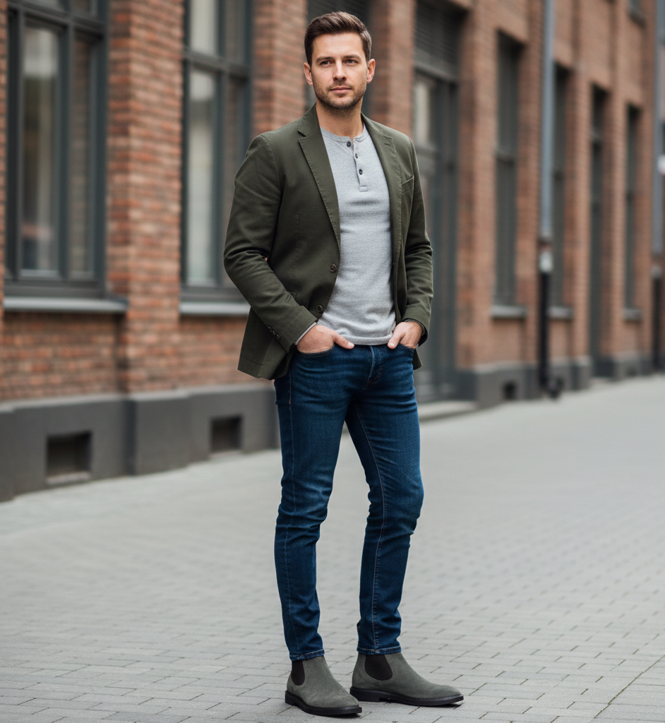Classic Chelsea Coloured Suede Leather Boots