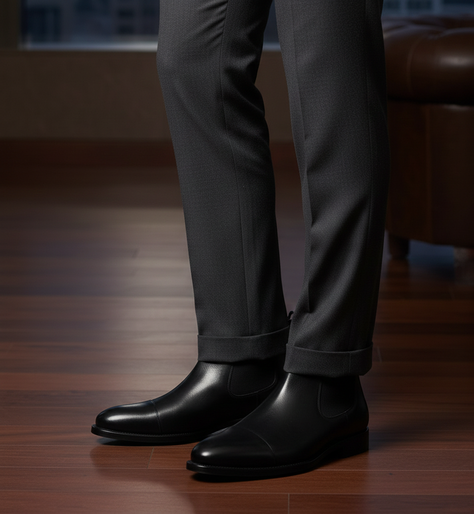 Classic Chelsea Italian Leather Boots