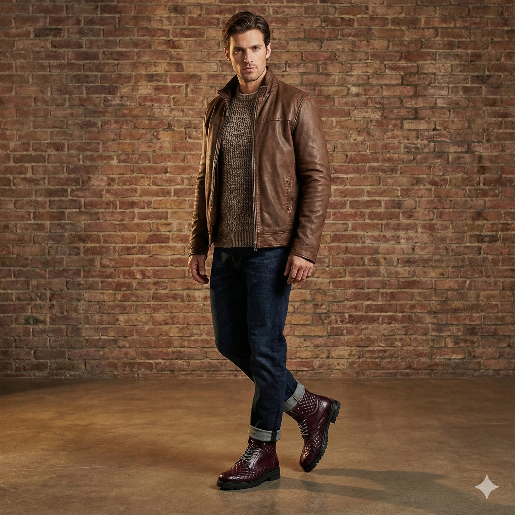 Aria Lace up Leather Boot