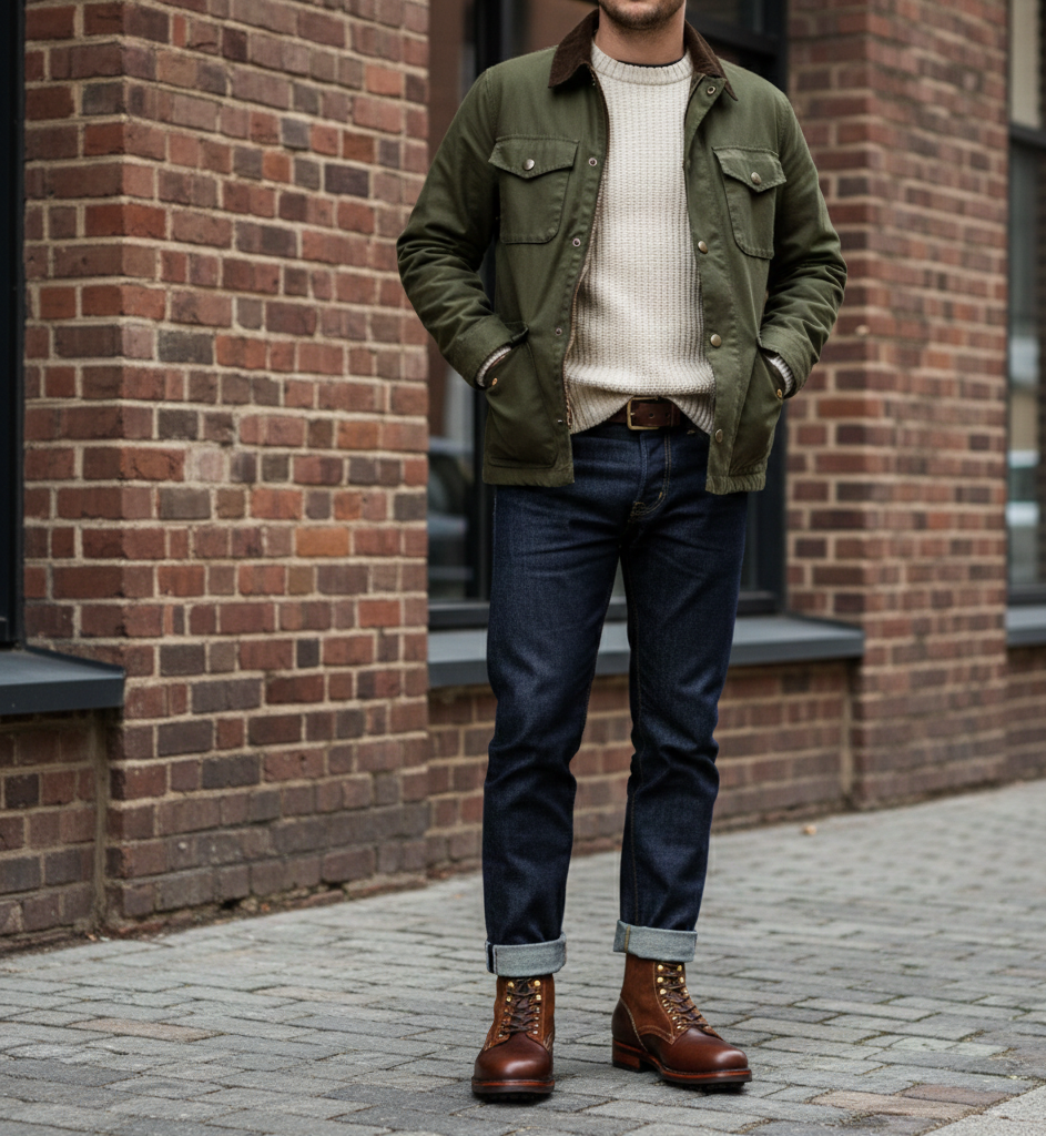 Premium Leather Lace-Up Combat Ankle Boots