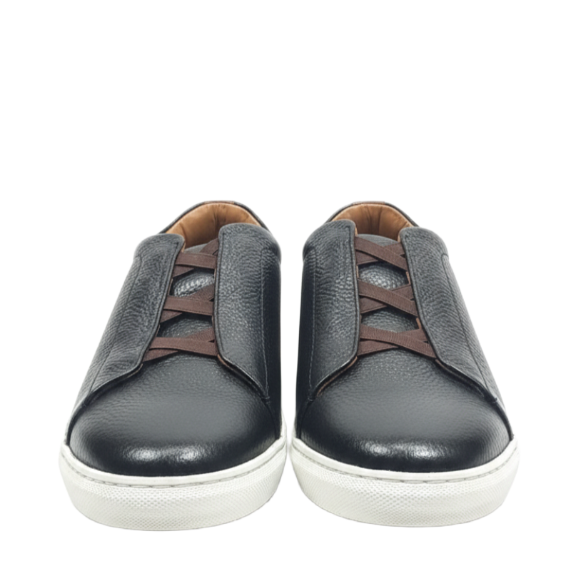 Regal Nero Luxe Slip-On Sneakers