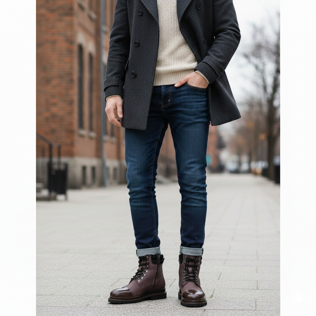 Luxury Premium Solid Leather High Ankle Boot