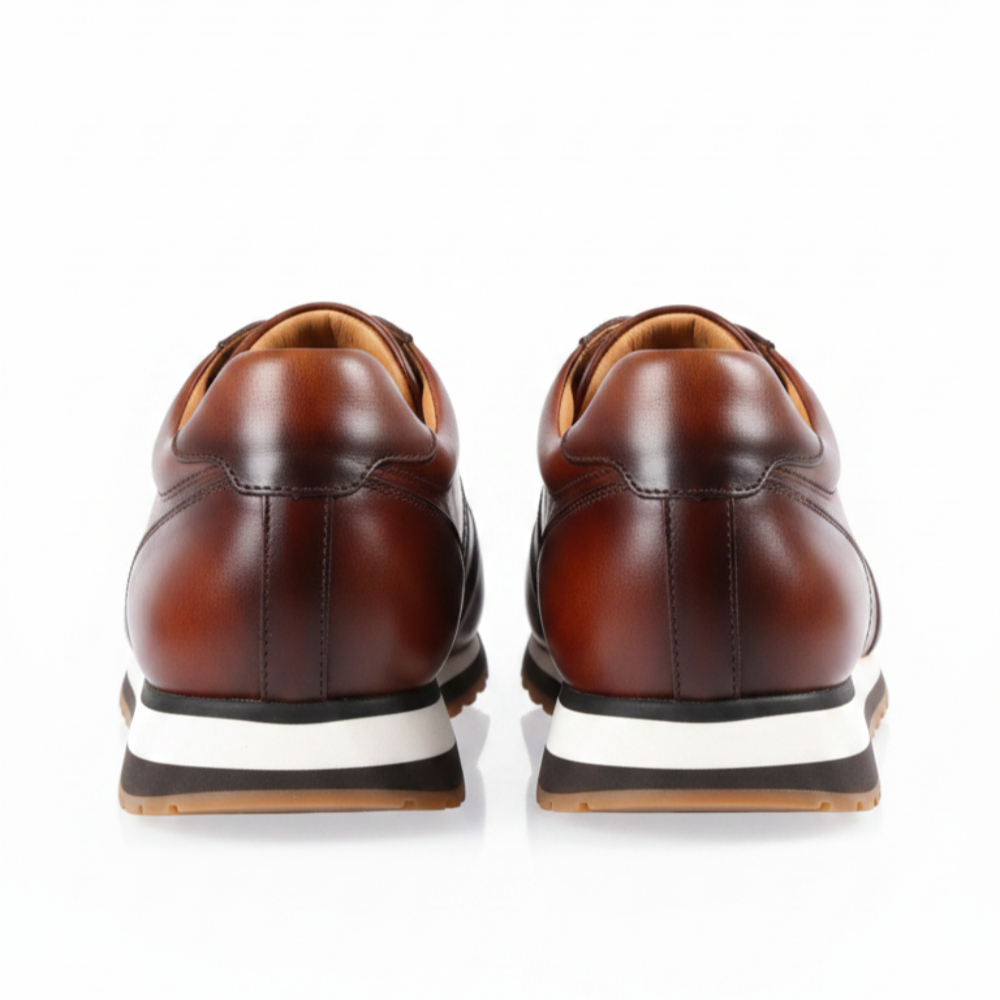 Heritage Luxe Leather Runner Sneakers