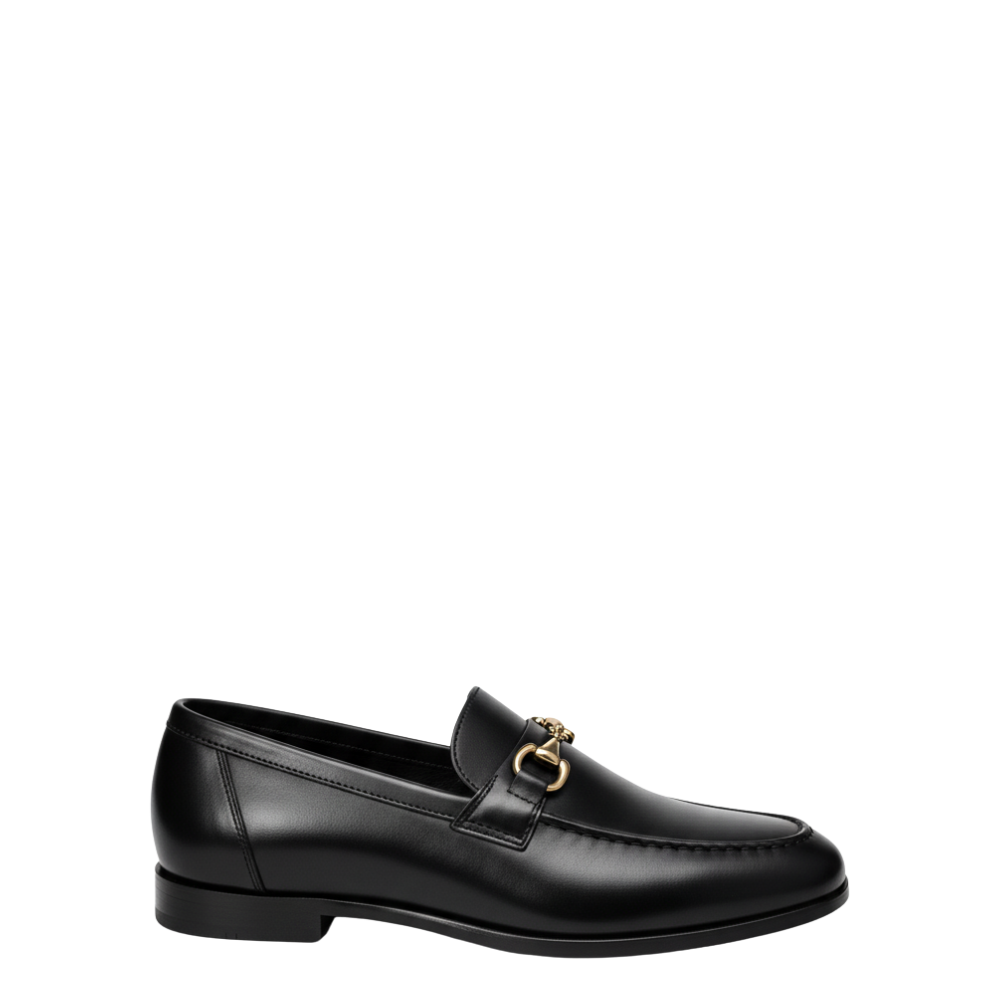 Classic Horsebit Loafers with Gold Hardware