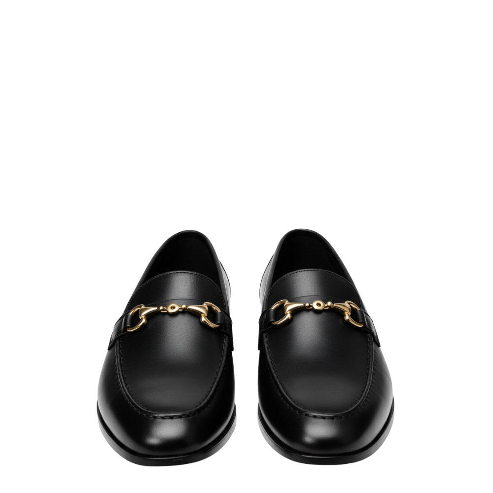 Classic Horsebit Loafers with Gold Hardware