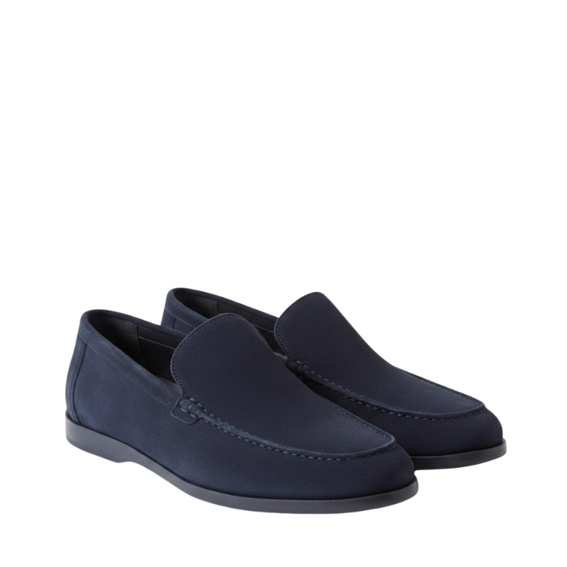 Hybrid Suede Elegance with Italian Comfort Loafers