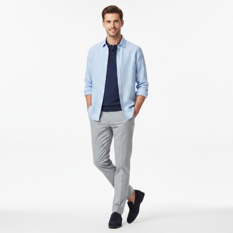 Hybrid Suede Elegance with Italian Comfort Loafers