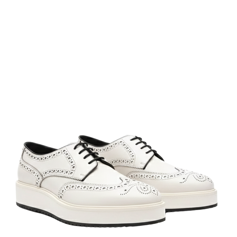 Mens Brogue Lace Up Dress Sneaker Shoes