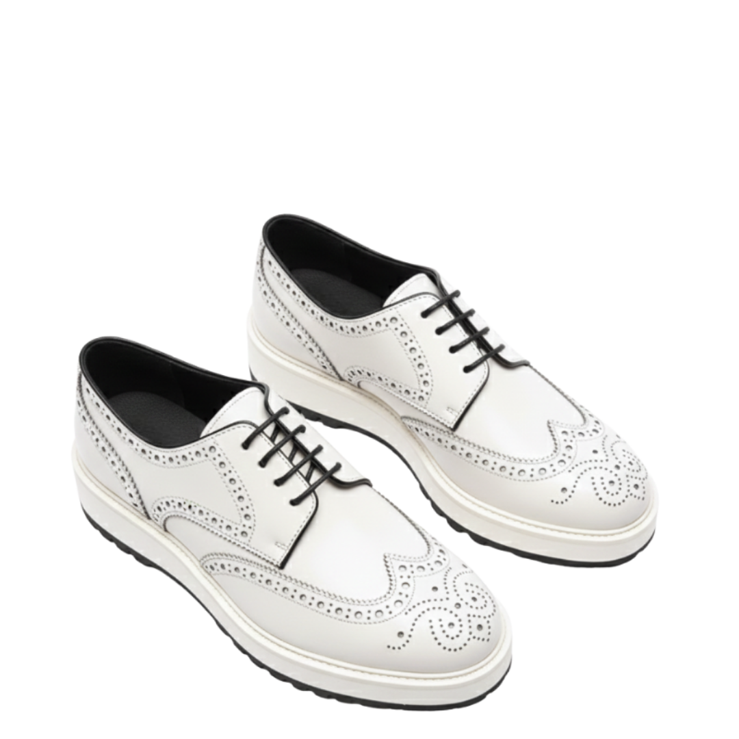 Mens Brogue Lace Up Dress Sneaker Shoes