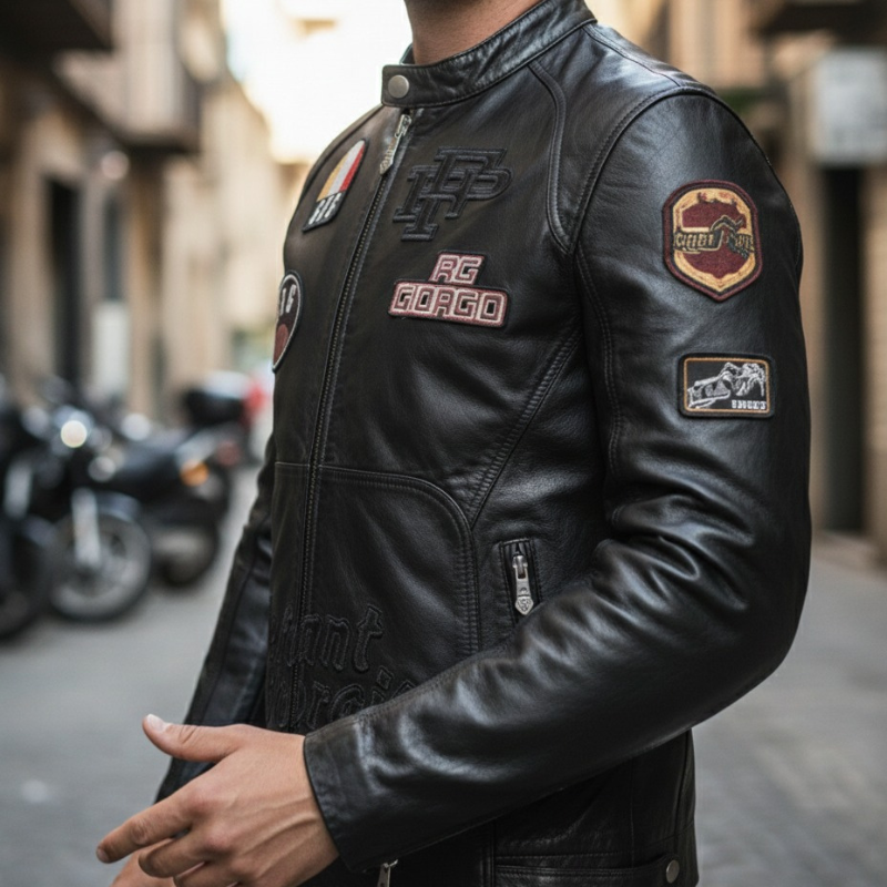 Italian Retro Rider Leather Jacket