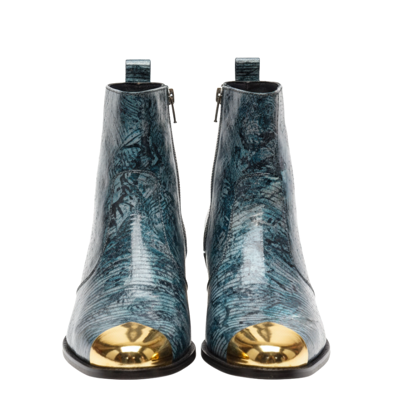 Aurora Crest Golden Toe Boots