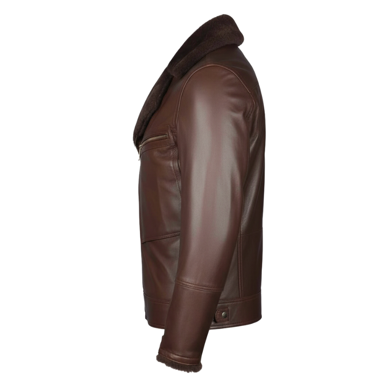 Men s Frost Aviator Leather Jacket