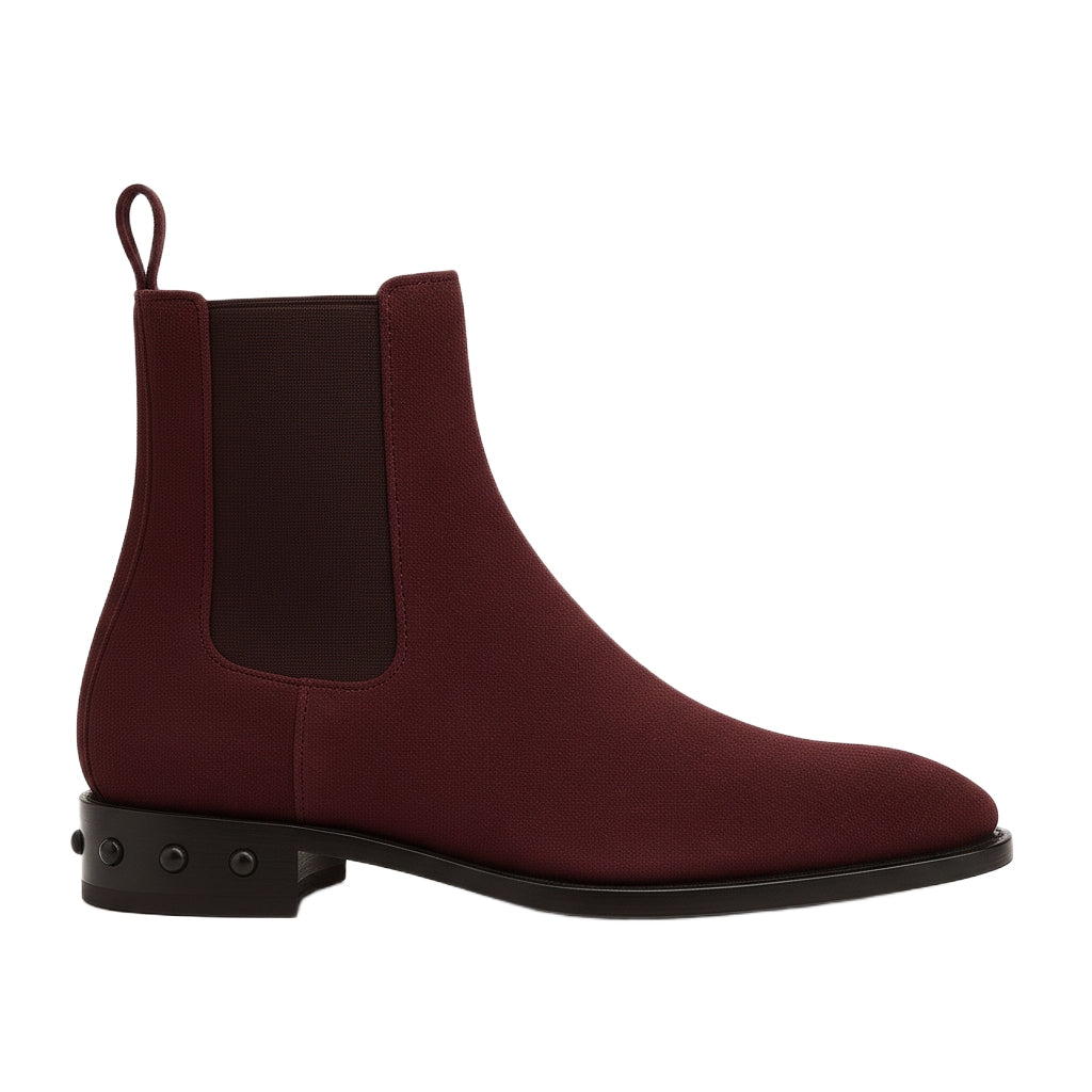 Coal Suede Leather Chelsea Boots