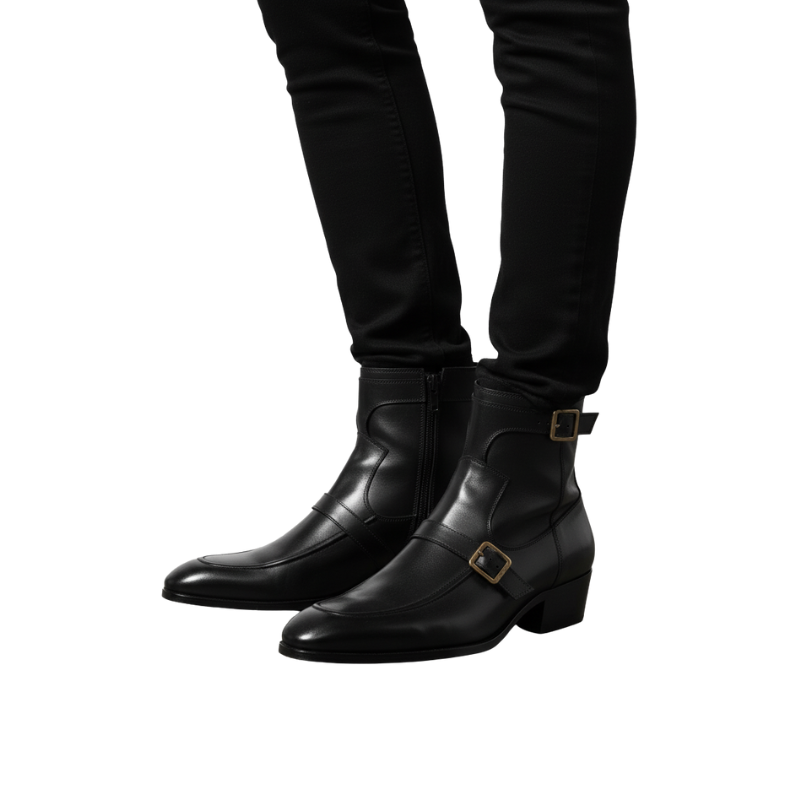 Royal Knight Buckle Boots