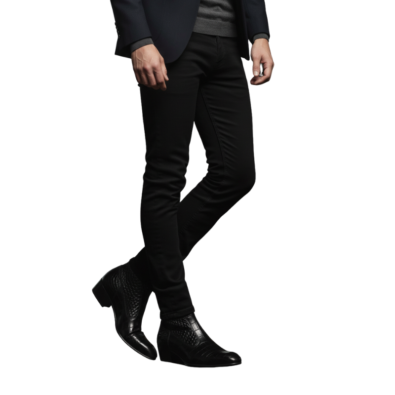 Midnight Snake Textured Hybrid Boots
