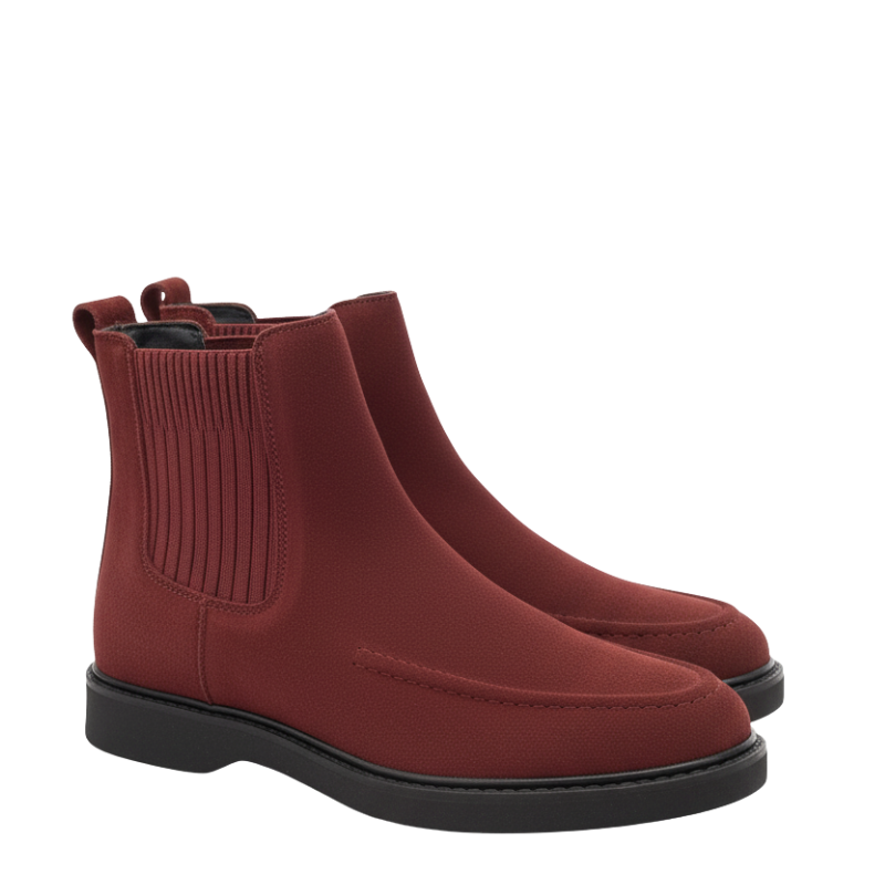 Ravaro Suede Bordeaux Chelsea