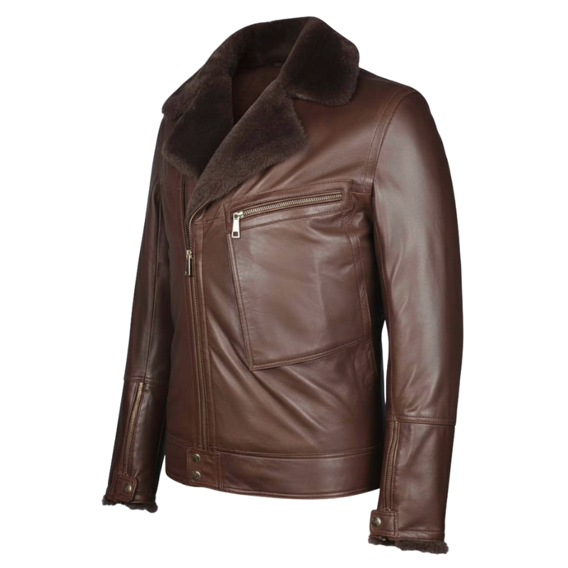 Men s Frost Aviator Leather Jacket