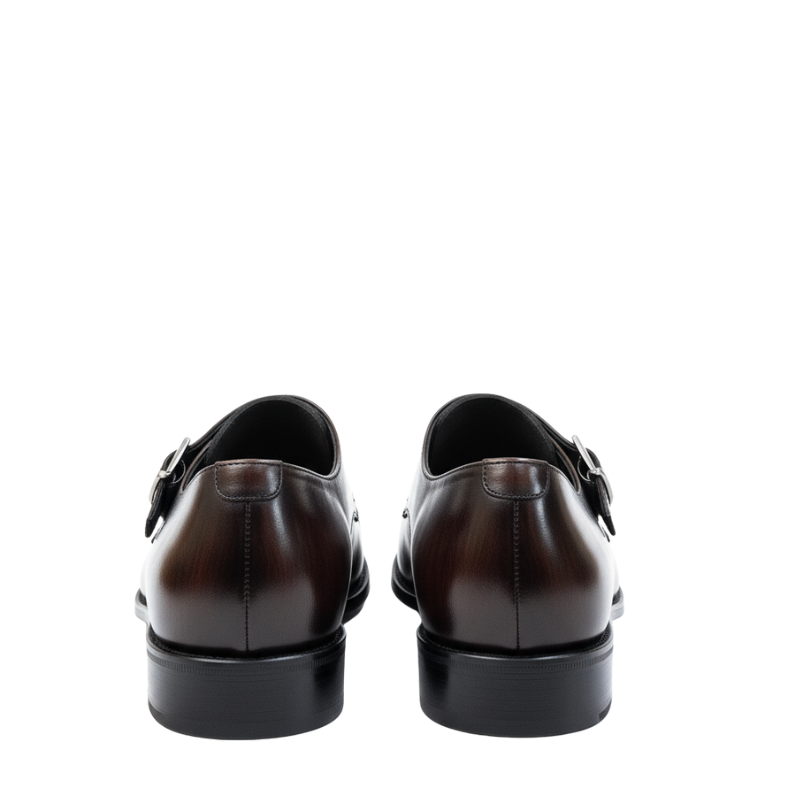 Luxury Patina Monk Strap Shoes