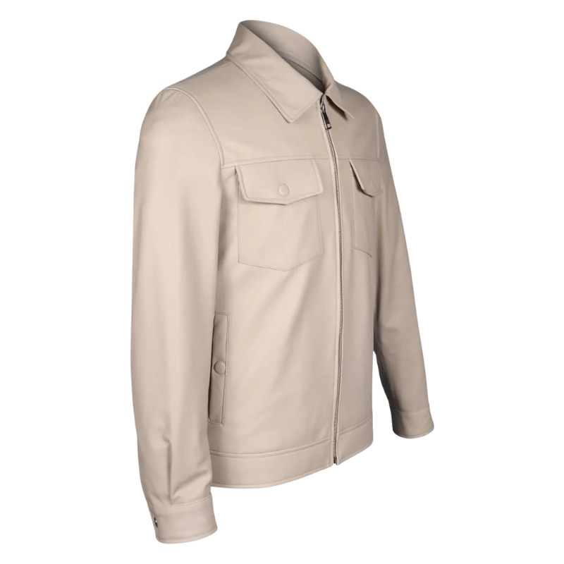 Men's Urban Minimalist Leather Jacket