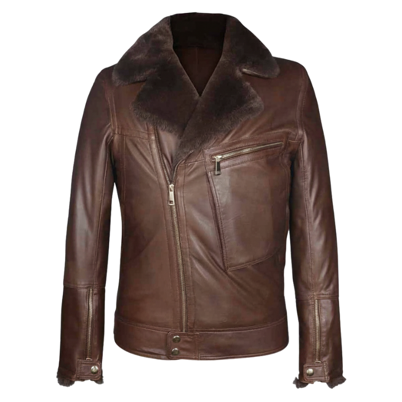 Men s Frost Aviator Leather Jacket